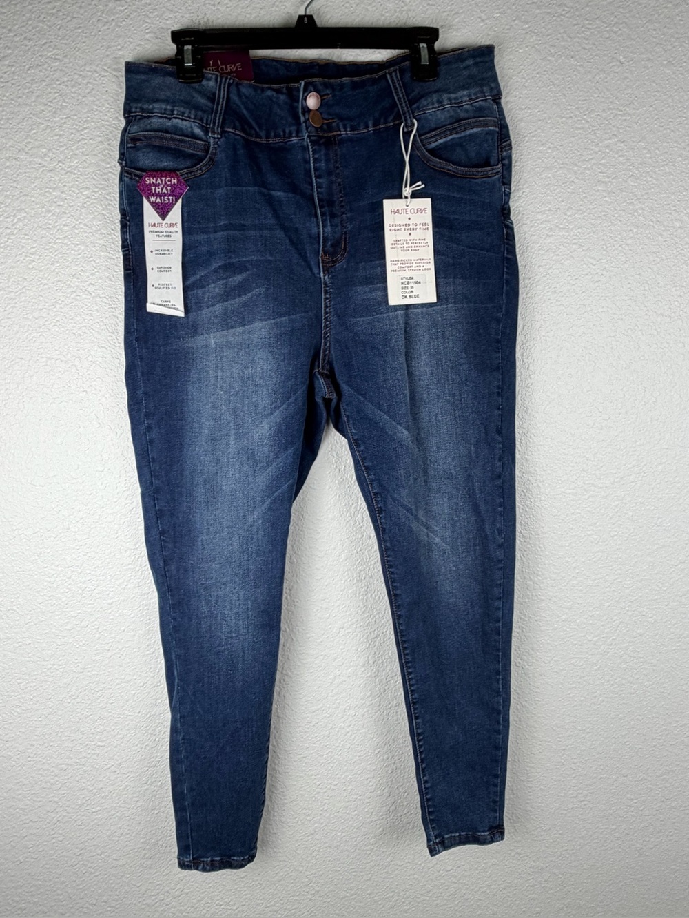 NWT Haute Curve Charlotte skinny jeans super high-rise curvy waist women’s Sz 20